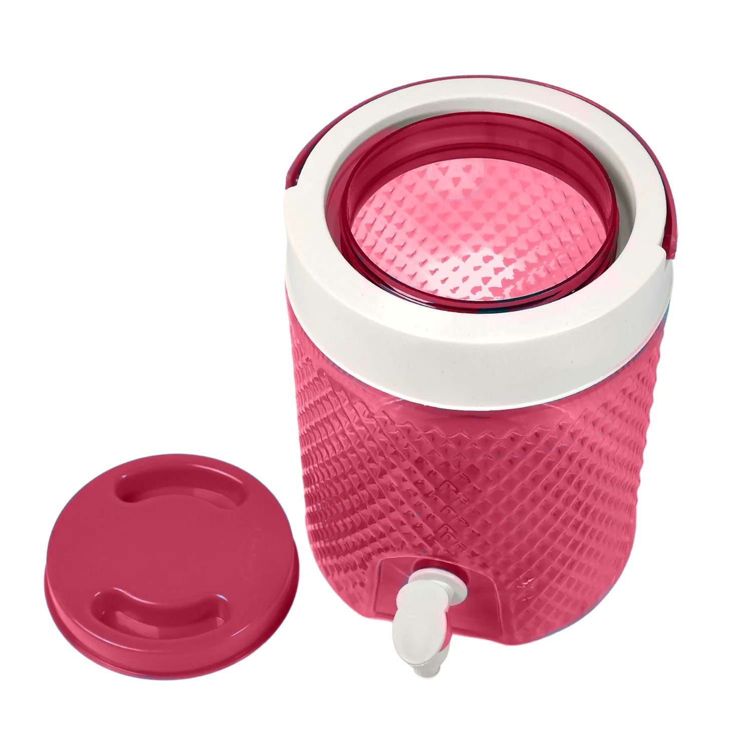 5348 DIAMOND CUT DESIGN PLASTIC WATER JUG TO CARRYING WATER AND OTHER BEVERAGES WATER COOLER / CAMPER / WATER JUG 6 LTR JUG ( MOQ :- 14 PC ) DeoDap 5348 DIAMOND CUT DESIGN PLASTIC WATER JUG TO CARRYING WATER AND OTHER BEVERAGES WATER COOLER / CAMPER / WATER JUG 6 LTR JUG ( MOQ :- 14 PC ) DeoDap